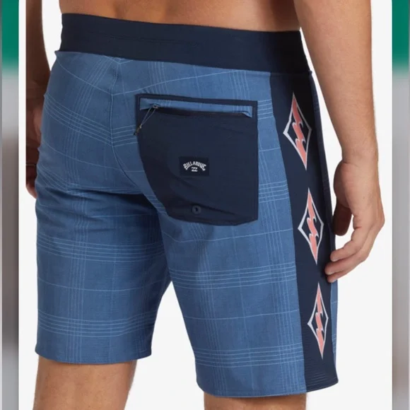 Billabong 31 Boardshorts D Bah Airlite mid length Board Shorts in smoke blue NWT